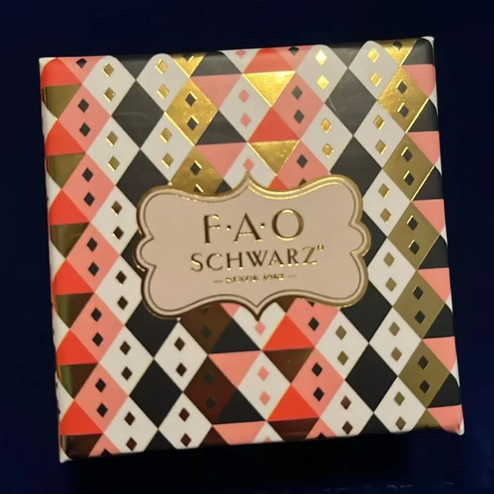 FAO Schwarz Cross Sterling Silver Earrings